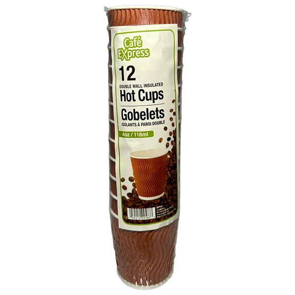 Cafe Express - 4OZ Ripple Cup 12 PK