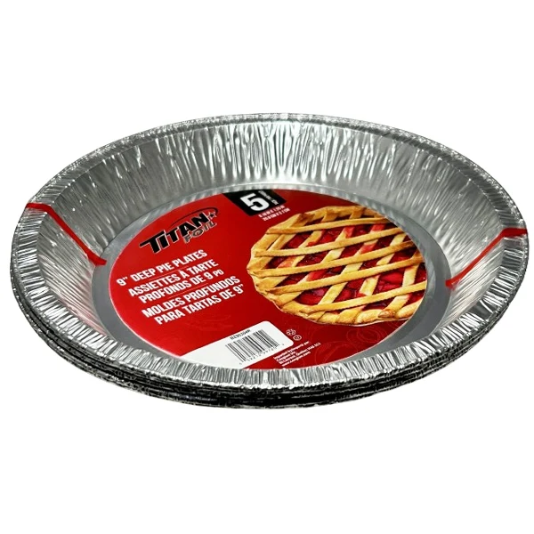 Titan - Foil 9 IN Deep Pie Pans 5EA
