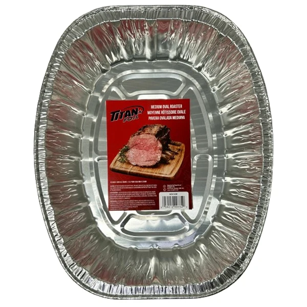 Titan - Medium Aluminum Oval Roaster 1PK
