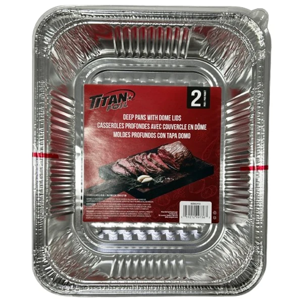 Titan - Deep Pans & Dome Lids 2EA