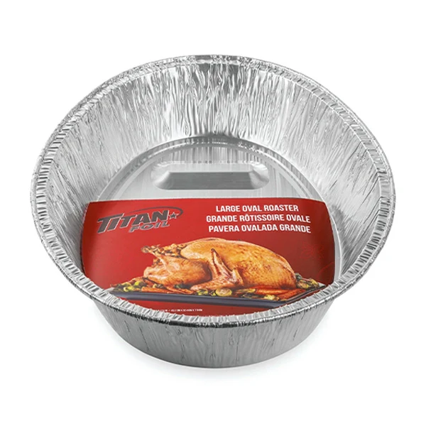 Titan - Foil Large Aluminum Oval Roaster 1PK
