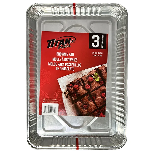 Titan - Foil Ultra Brownie Pan 3 EA
