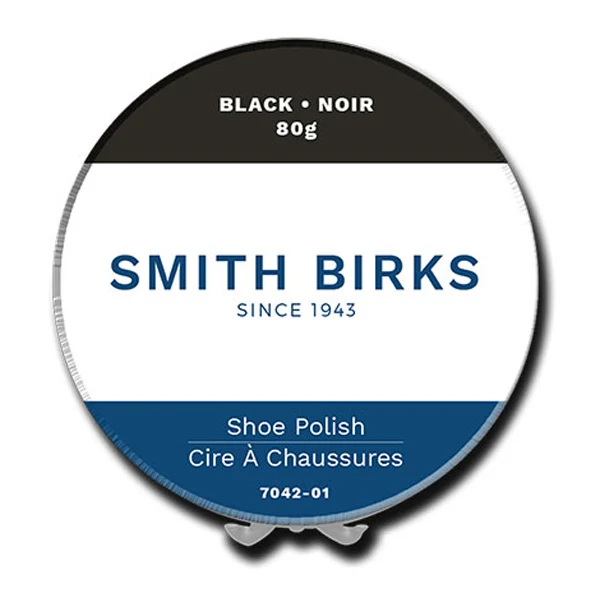 Smith Birks - Wax Shoe Polish Black 80G EA