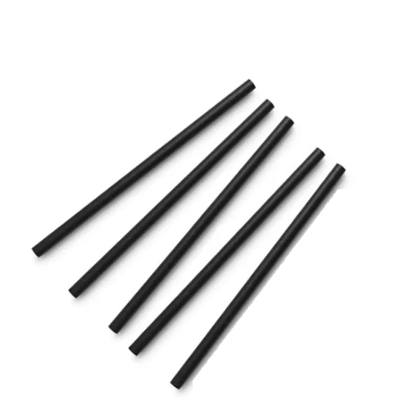 Stone - Straw 8" Black Cocktail 250EA