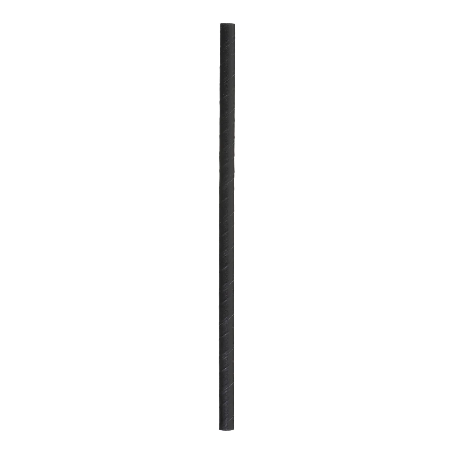 Stonestraw - 8" Solid Black Super Jumbo Paper Straw 300EA