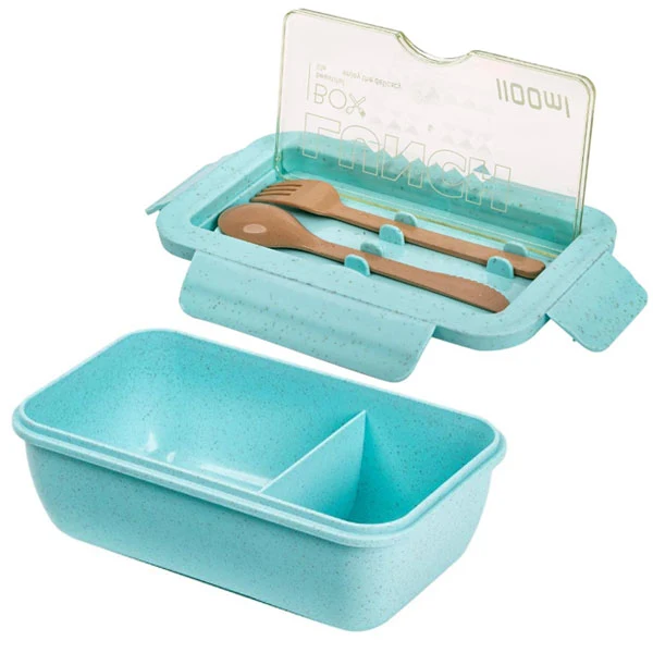 Luciano - Bento Lunch Box With Cutlery 2COLORS EA