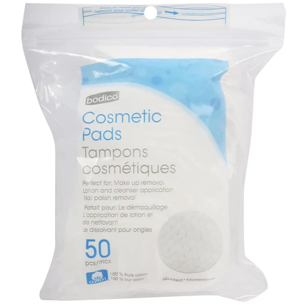 Bodico - Large Quilted Cosmetic Pads 50PCS 1EA