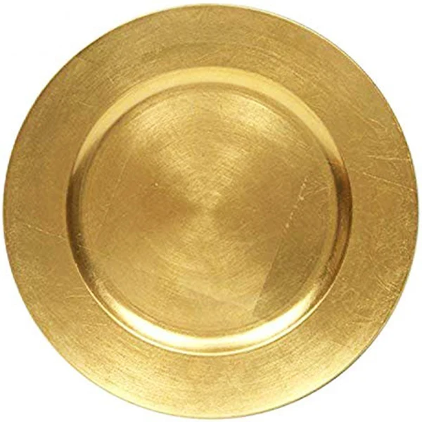 Standa - Charger Plate 13IN Plain Gold 1EA
