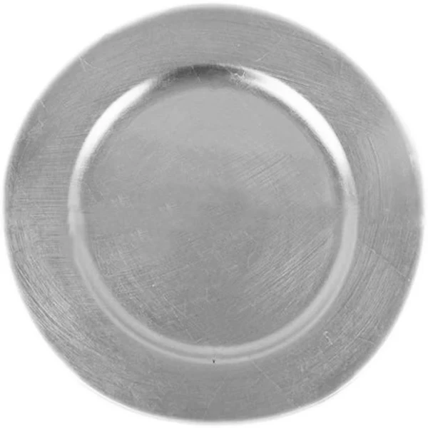 Standa - Charger Plate 13IN Plain Silver 1EA