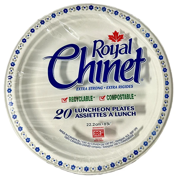 Royal Chinet - 8.75" Luncheon Plates 20EA