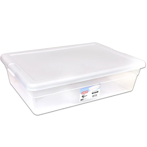 Sterilite - 27L Storage Box Clear W/Lid EA
