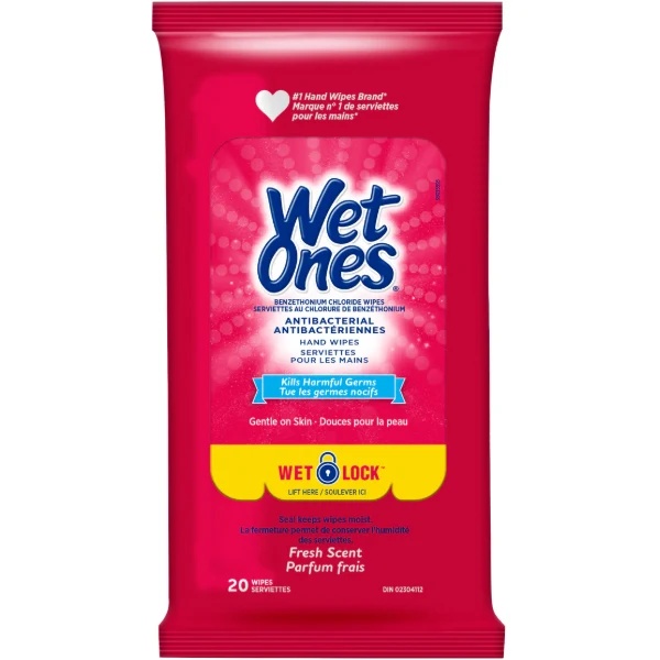 Wet Ones - Antibacterial Fresh Scent 20CT