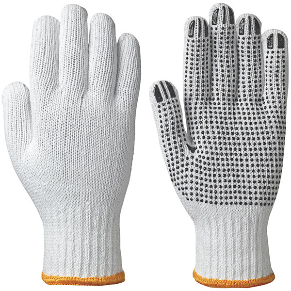 White Cotton Dotted Gloves EA
