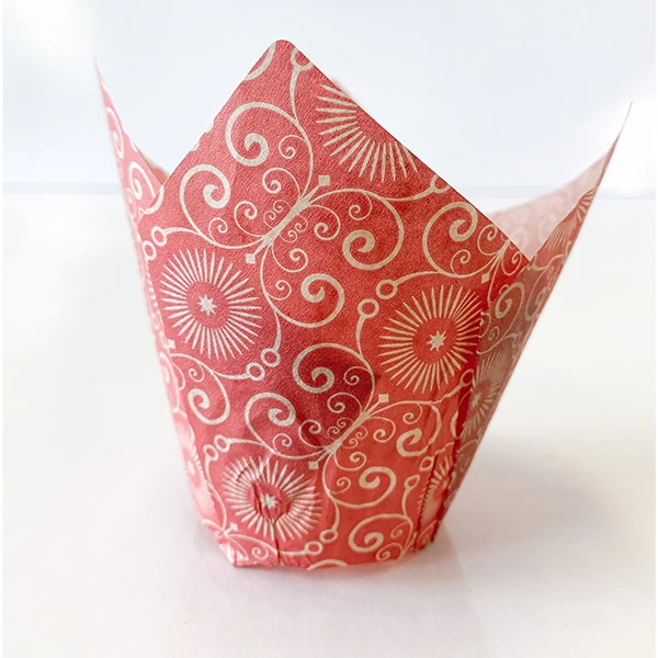 Enjay - Baking Tulip Red Printed 10x100 CT