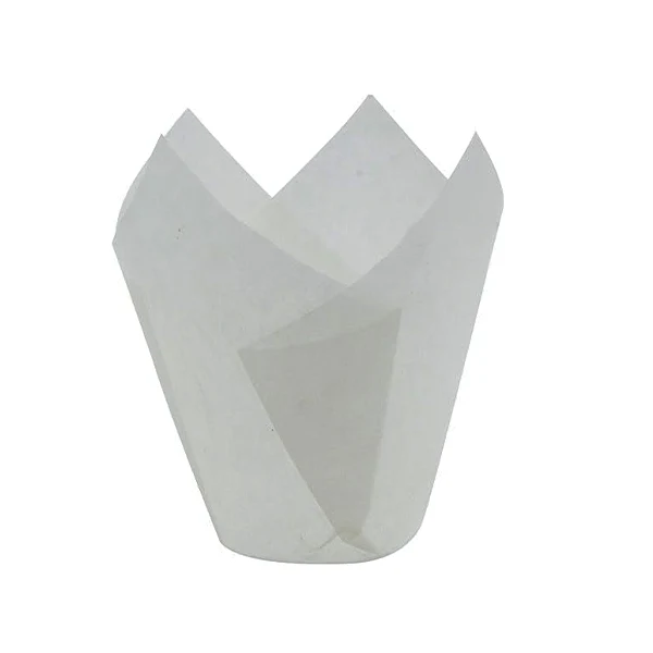 Enjay - White Paper Tulip Cup 100CT