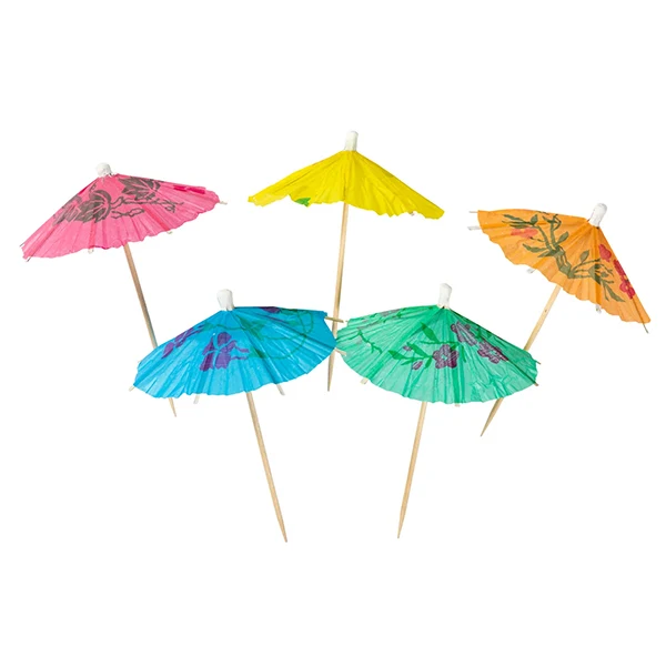 Hy-Stix - Umbrella 4" Assorted Colour 5x144EA