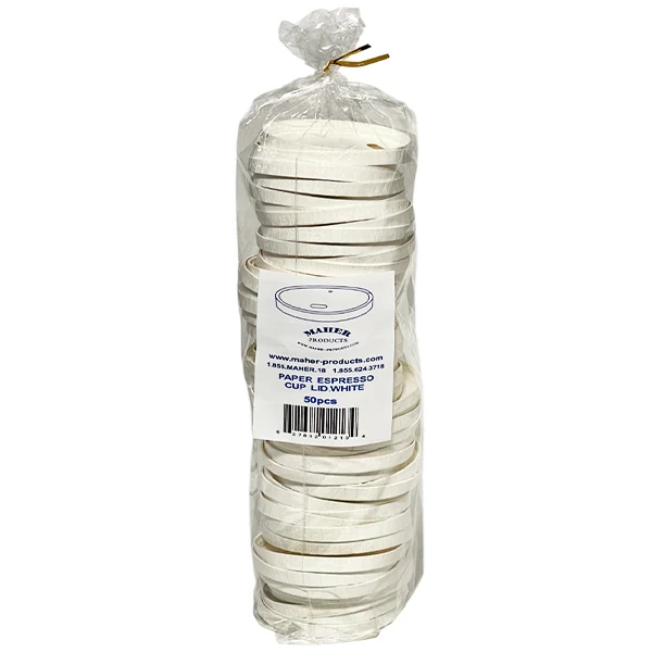 Maher Products - 4OZ Paper Lid White 50 CT