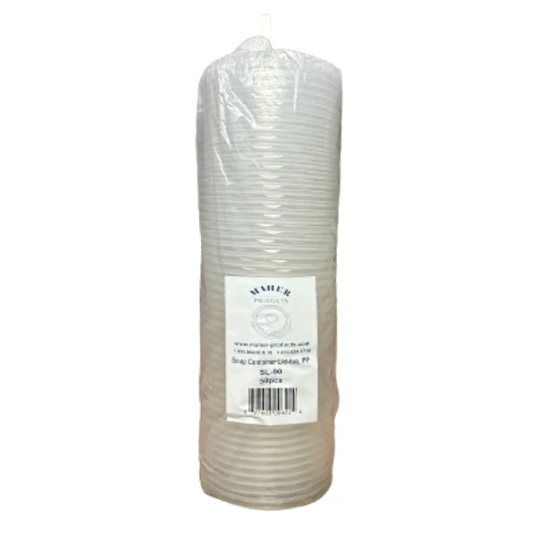 Maher - Soup Container Lid PP 8OZ 50 CT