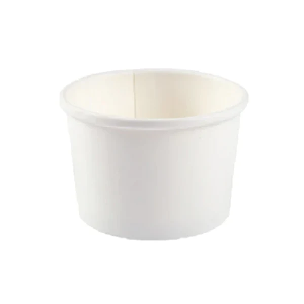 Maher - 4oz White Food Container Double Coated 50 PK
