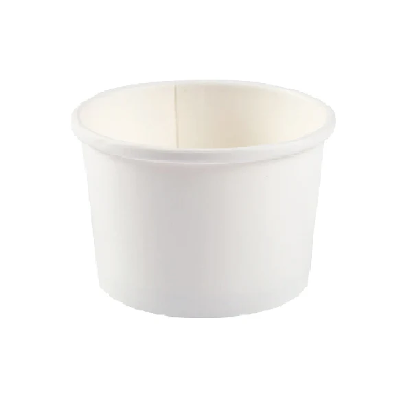 Maher - 12oz White Food Container Double Coated 25 PK