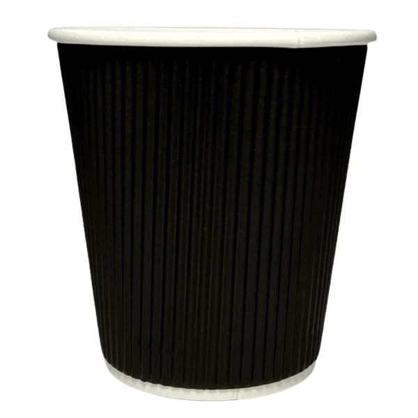 Maher Products - 12oz Black Ripple Wall Cup 25 PK