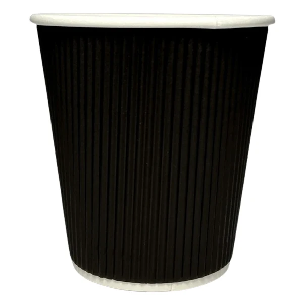 Maher Products - 16oz Black Ripple Wall Cup 25 PK