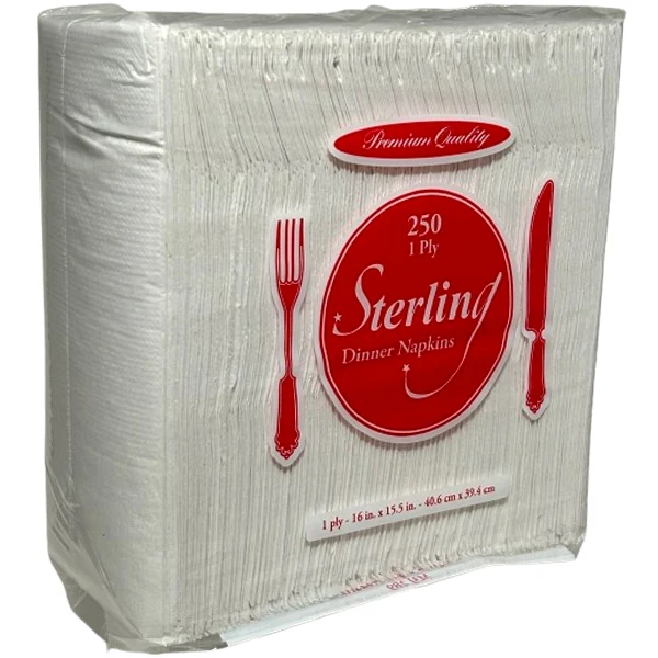 Sterling - 1 Ply Dinner Napkins 12x250 CT