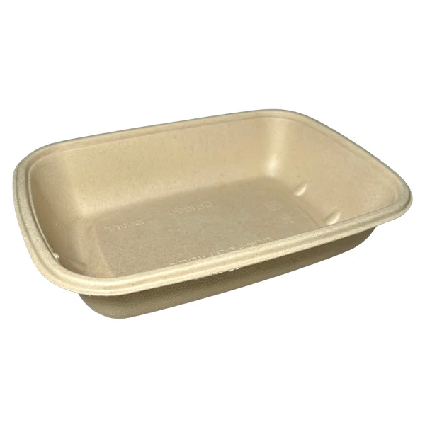Maher Products - Sugarcane Rectangle Compostable Base 1000ML 50 PK