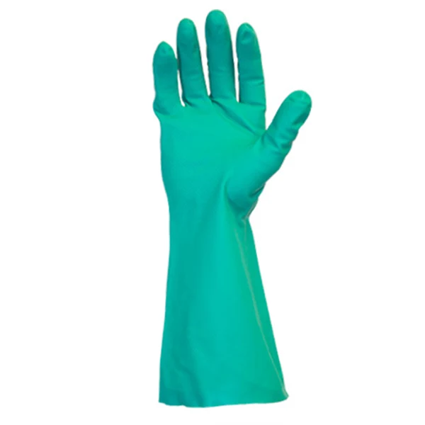Safety Zone - Green Nitrile Flocked 12in Lrg 1PK