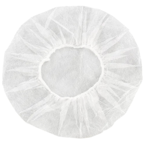 Safe-T Wear - 21IN White Bouffant Hairnet Non Pleated 100 PK