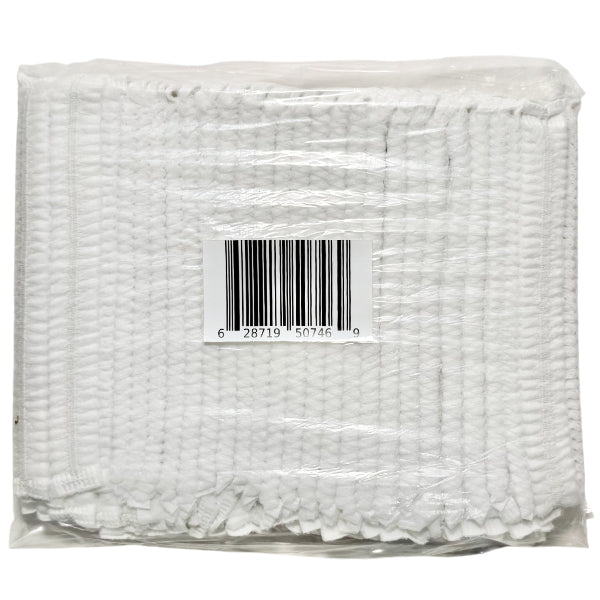 Safe-T Wear - 21IN White Pleated Hairnet 100PK