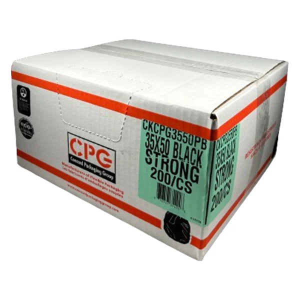 Cpg - Strong Black Garbage Bags 35X50 200PK