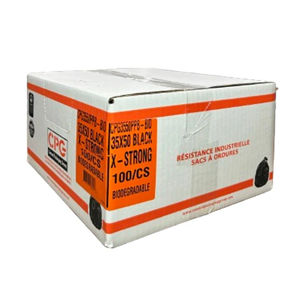 Cpg - Xstrong Black Biodegradable Bags 35X50 100PK