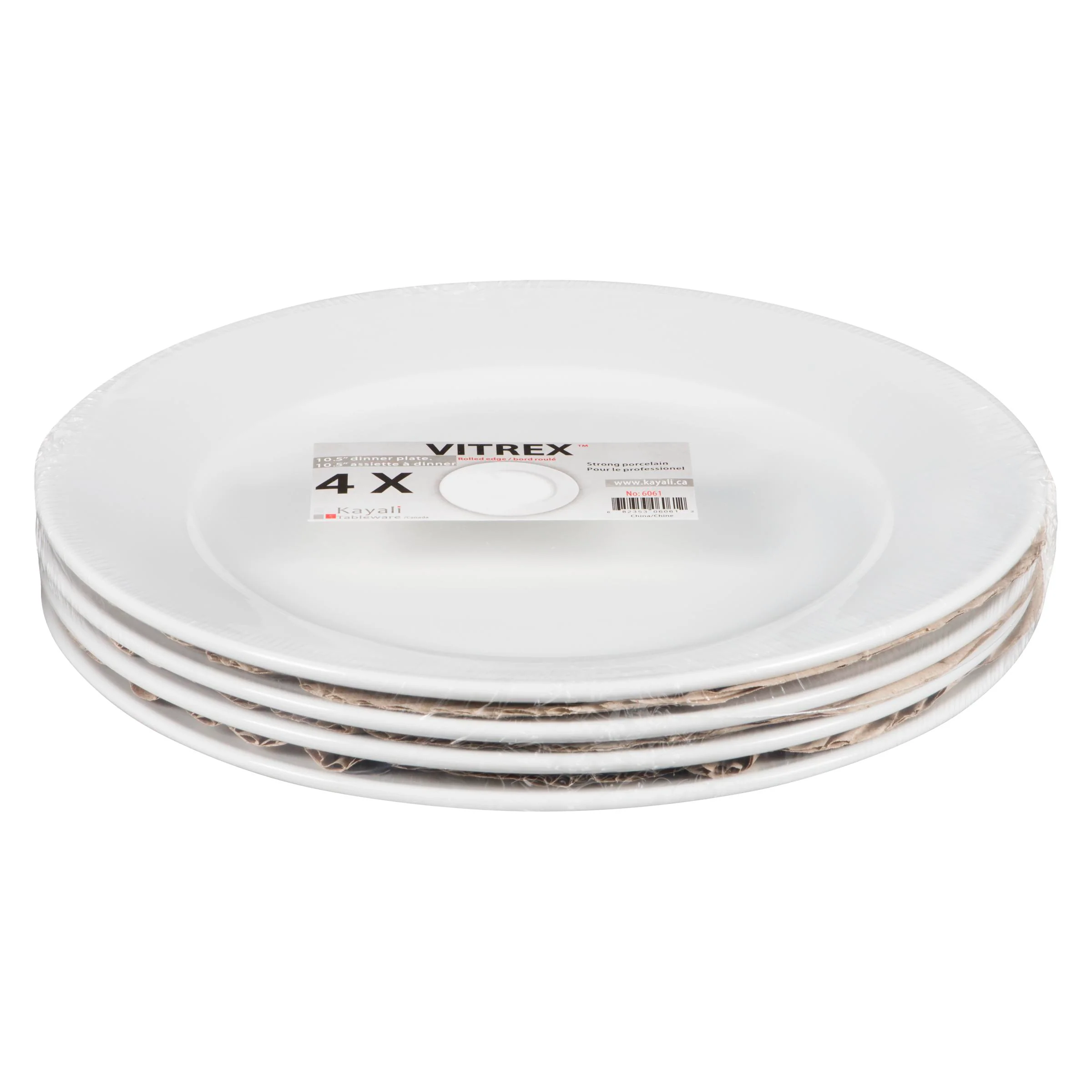 Vitrex - Wide Rim Dinner Plate 10.5IN 4EA