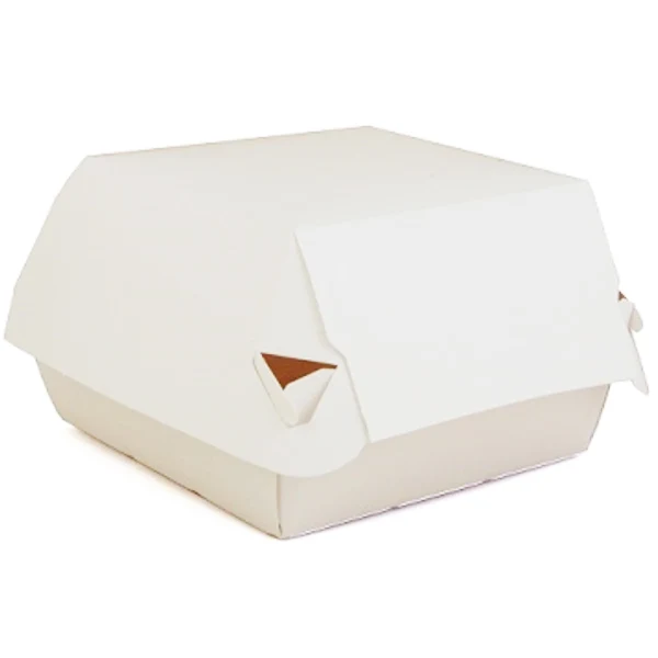 Sct - Paper Clamshell Hamburger Box 4x4x3IN 125UN