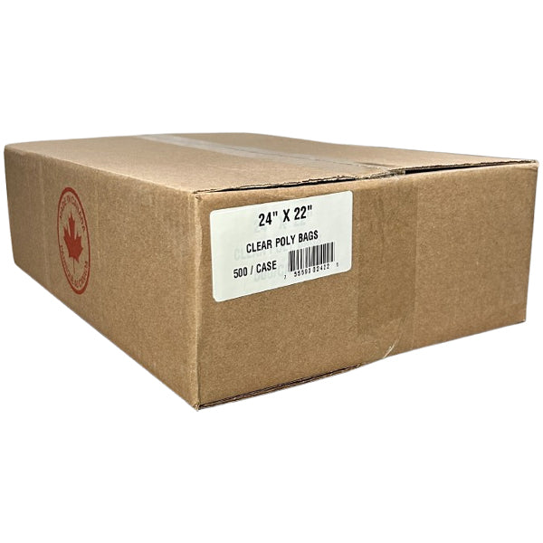 Prefer - 24X22 1MIL Clear Poly Bag 500EA