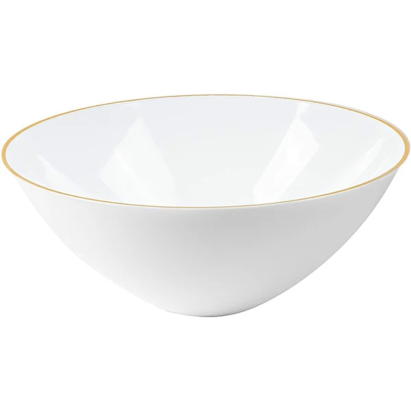 Naturale - 16oz White Soupbowl W/ Gold Rim 12x10 PK
