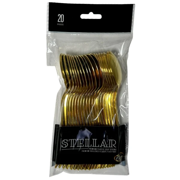 Party Cauture - Steller Gold Teaspoons 24x20 PK