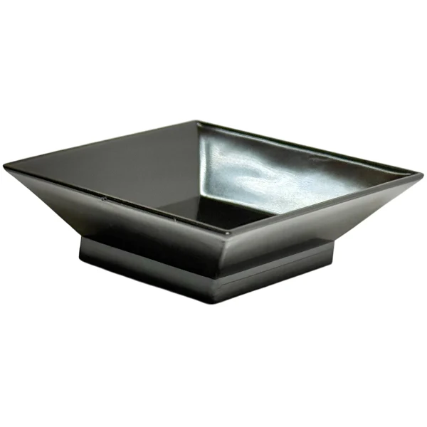 Party Couture - Black Mini Square Plates 2.5IN 24PK