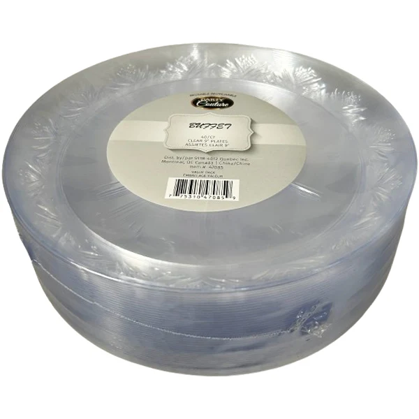 Madison - Clear Buffet 9IN Plates 40CT