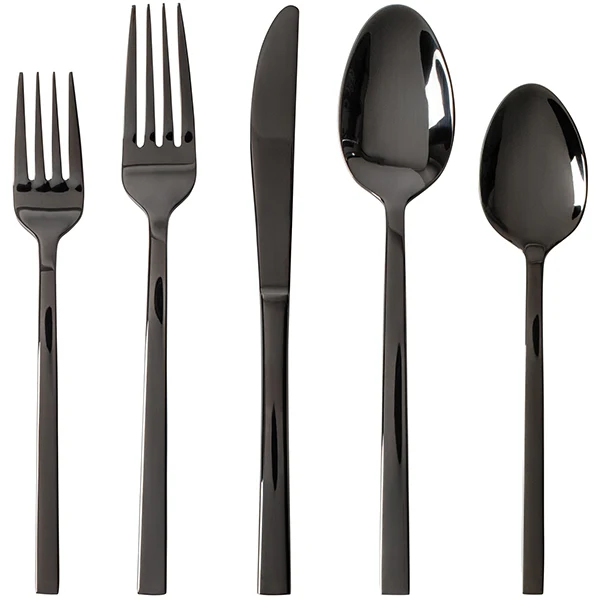 Safdie & Co - Flatware Stainless Steel Black Mirror 20PC