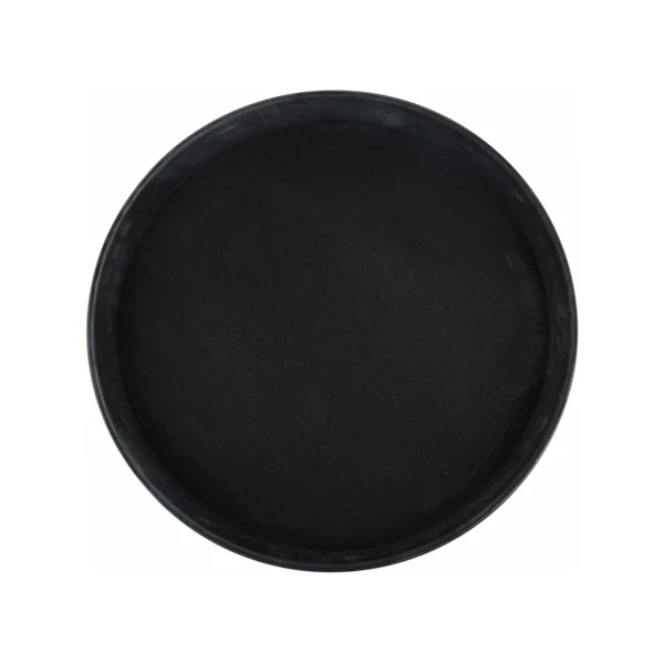 Winco - Easy Hold Tray 11in Round Black 1EA