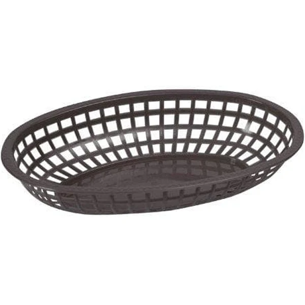 Winware - Black Premium Oval Basket 12CT