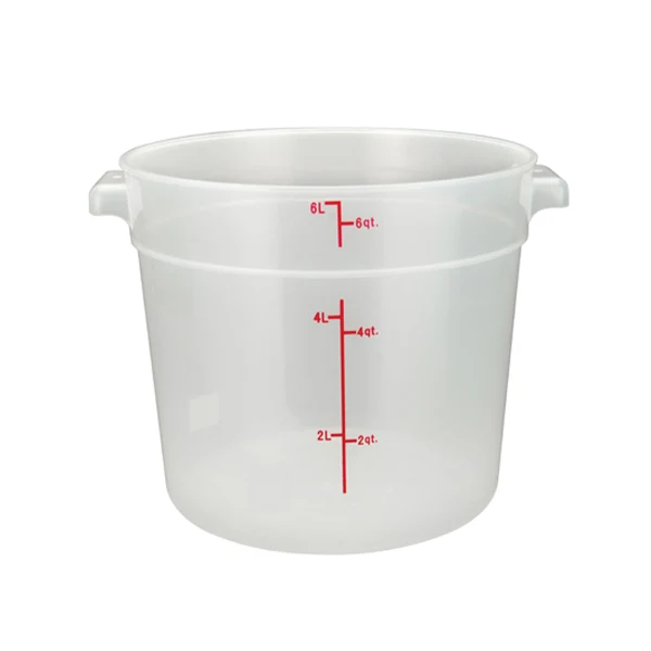 Winco - 6qt Round Food Storage Container 1EA