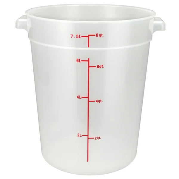 8qt Round Food Storage Container 1EA