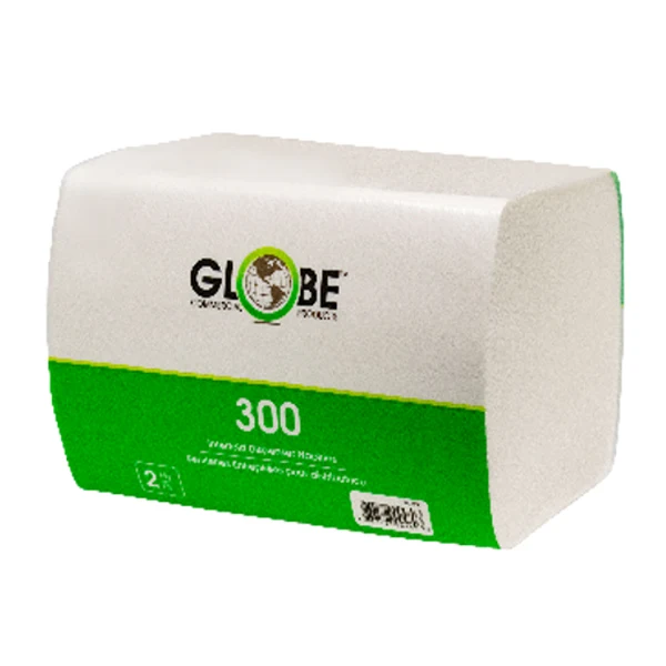 Globe - Interfold Napkins 1/2 Fold 7.87x6.5 IN 300 CT