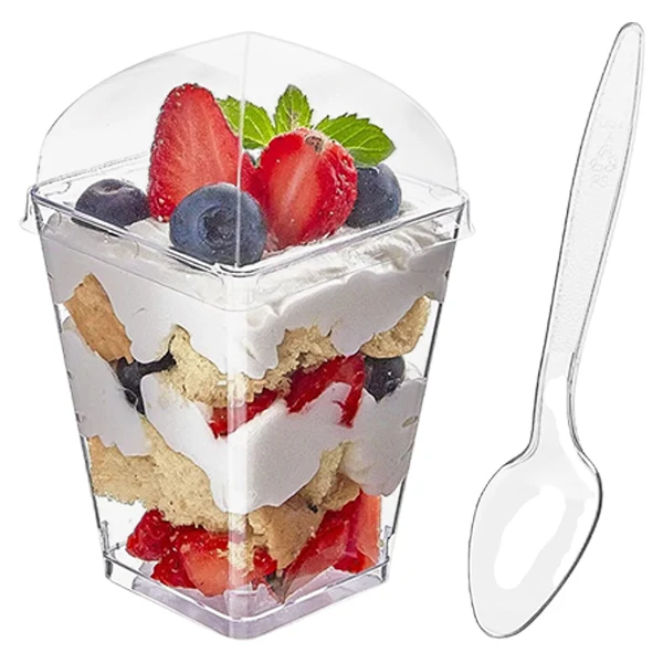 Royal - Combo- Shooter Cup/ Dome Lid & Clear Mini Spoon 10CT