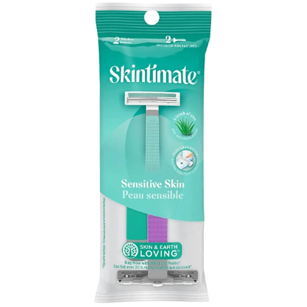 Skintimate - Sensitive Skin Disposable Razor 2CT