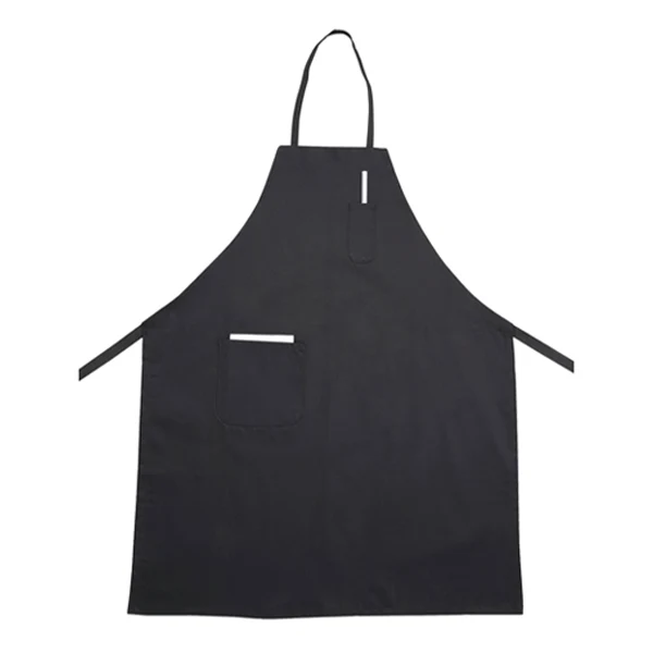 Winco - Full-Length Bib Apron Black 1EA