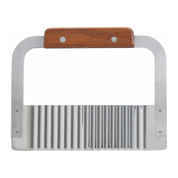 Winco - 7" Stainless Steel Serrated W/Wooden Hdl 1EA